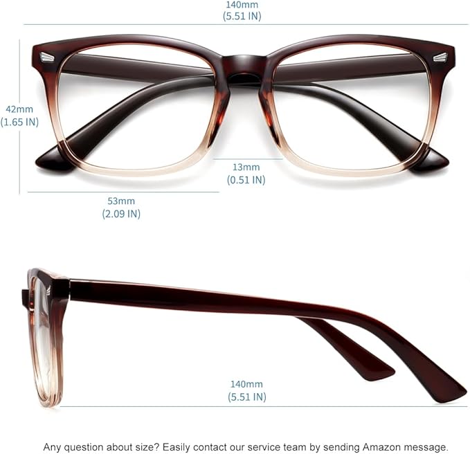 MEETSUN 3-Pack Blue Light Blocking Glasses, Anti Eye Strain Headache (Sleep Better), Computer Glasses UV400 Lens (Black + Brown Gradient + Coffee)