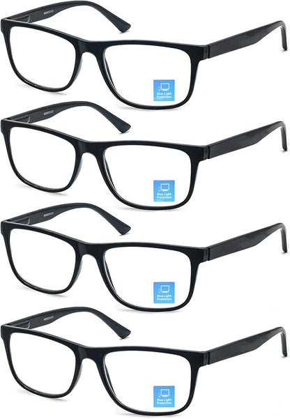 Blue Light Blocking Reading Glasses Men Large Oversized Square Readers Wide fit Cheaters for Men W/Big Head/Large Face