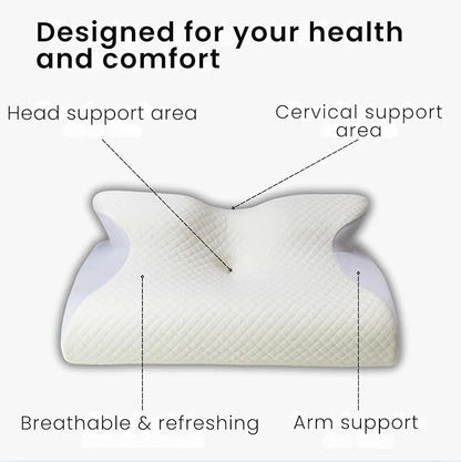Neck Pillow Hospitality Collection, Cervical Neck Pillow for Neck Pain Relief, Support Your Head, Neck, Pine, Shoulders, Proper Alignment Ergonomic Pillows
