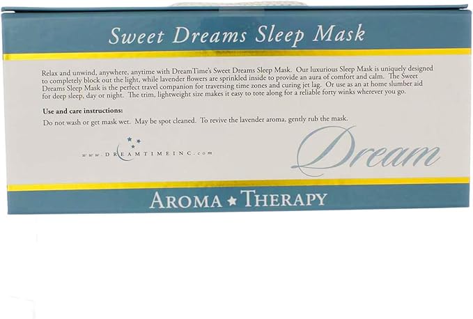 DreamTime Sweet Dreams Sleep Mask, Lavender Velvet