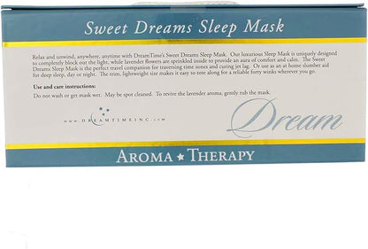 DreamTime Sweet Dreams Sleep Mask, Lavender Velvet