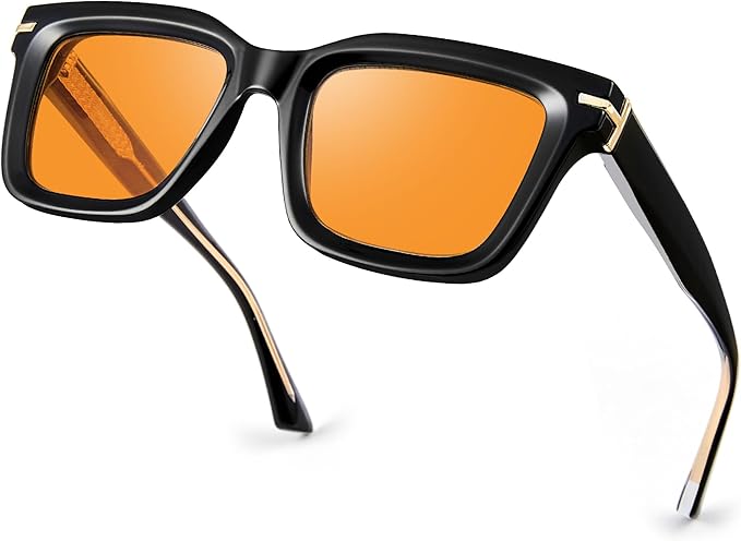 Sleep Blue Light Blocking Glasses for Men and Women, Computer Gaming Glasses Anti Eyestrain & UV Glare