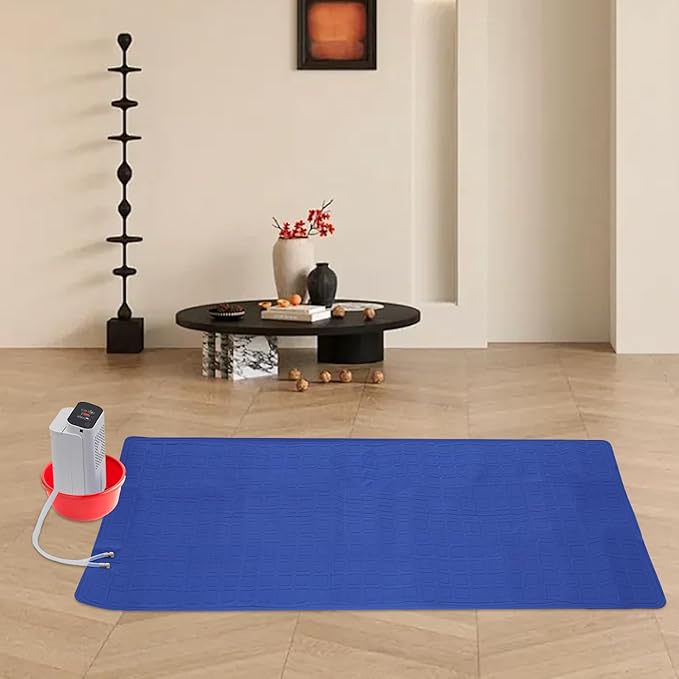 Bed Cooling System, 63×27.5in Water Cooling Mattress Pad Single Size Water Bed Cooler with LCD Panel for Bedroom, Student Dorm, Home