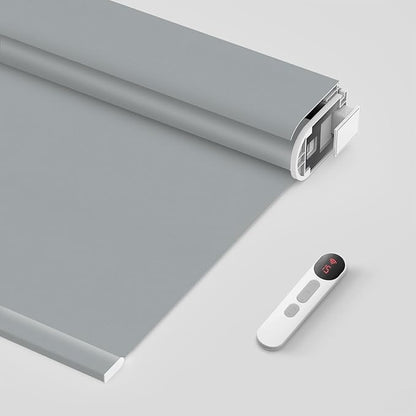 Bringnox No Drill Motorized Blinds with Remote,Blackout Windows,with Apple Homekit,Alexa,Google, with App,Voice Control Custom Size
