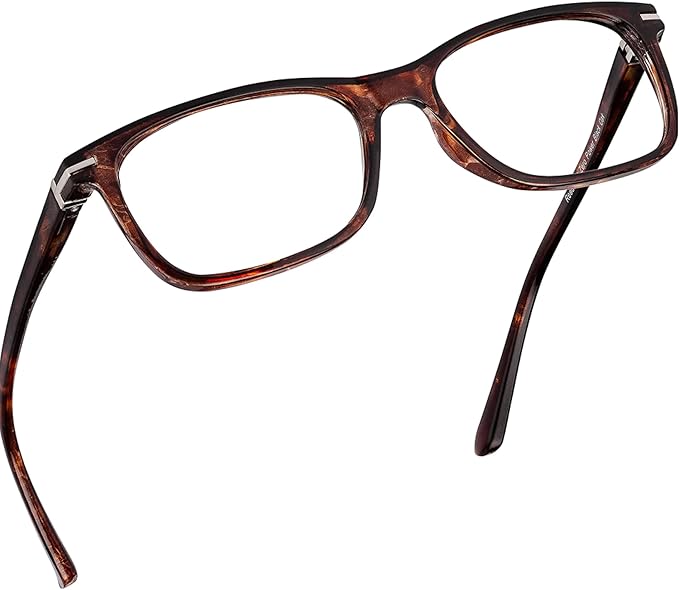 Readerest Blue Light Blocking Glasses – Thin Reflective Lens, Anti-Glare Computer Eyeglasses, UV Protection, Eye Strain Relief (Bourbon Tortoise, 2.25 Magnification)