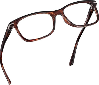 Readerest Blue Light Blocking Glasses – Thin Reflective Lens, Anti-Glare Computer Eyeglasses, UV Protection, Eye Strain Relief (Bourbon Tortoise, 1.5 Magnification)