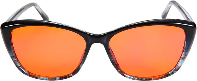 100% Blue Light Blocking Glasses - Better Sleep Anti Eye Strain Protection - Computer Gaming Women Men