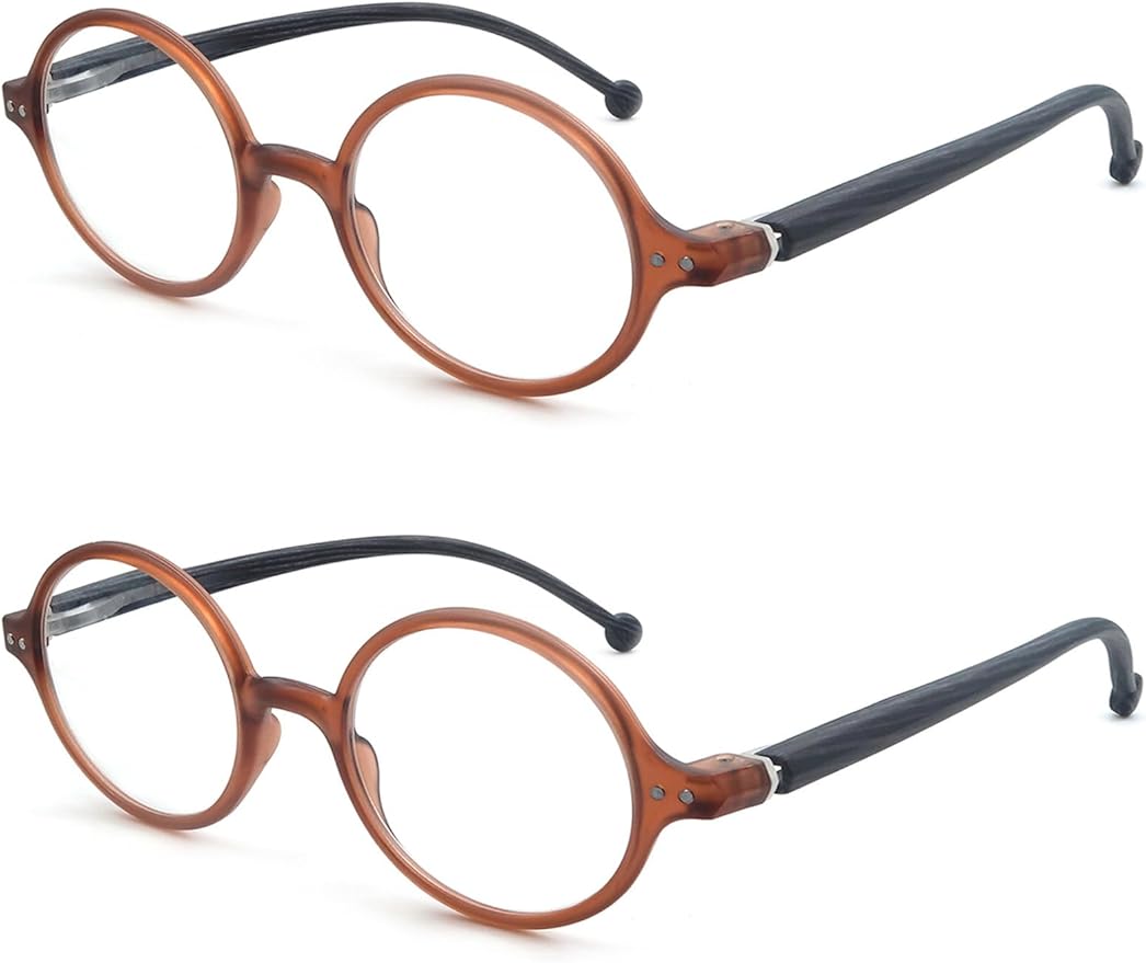 Round Reading Glasses Women Men Blue Light Blocking Circular Readers Unisex Ultra Lightweight Circle Cheaters Glasses