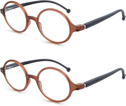 Round Reading Glasses Women Men Blue Light Blocking Circular Readers Unisex Ultra Lightweight Circle Cheaters Glasses