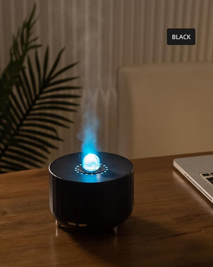 Essential Oil Diffuser for Home: 300ML Aroma Diffuser for Hotel Office Yoga Room - Humidifier with 7 Colors LED Night Light for Kids/Women Home Relaxation（Black）