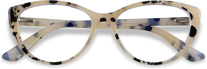 ANDWOOD Blue Light Blocking Glasses Women Bluelight Blocker Computer Cateye Clear Cat Eye Eyeglasses Frame AR003