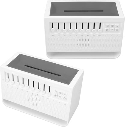 White Noise Flame Diffuser USB White Noise Simulation Flame Aromatherapy Machine Simulation Flame Aromatherapy Diffuser for Home Office ABS 200ml 850g