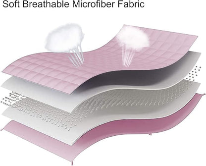 L'AGRATY Weighted Blanket - 88"x104" 30lbs Cooling Breathable Heavy Blanket Microfiber Material with Glass Beads for Adult All-Season Summer Fall Winter Soft Thick Comfort