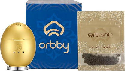 Orbby Aroma Diffuser for Home : Waterless, Cordless Electric Scent Air Freshener for Room, Office, Car, Automatic Timer, Portable Difusor de Aromas, No Pellets