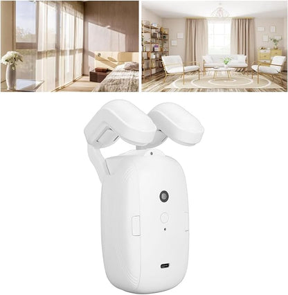 Automatic Curtain Opener, Bluetooth Remote Control Smart Curtain Opener Robot with Voice Control Light Sensor Quiet Mode, Timer Electric Curtain Motor