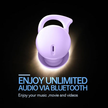 Invisible Sleep Headphones, Sleep Earbuds for Side Sleepers, Mini Noise Blocking Sleep Earphones, Bluetooth 5.3 Wireless Earbuds for Sleeping, Working, Purple