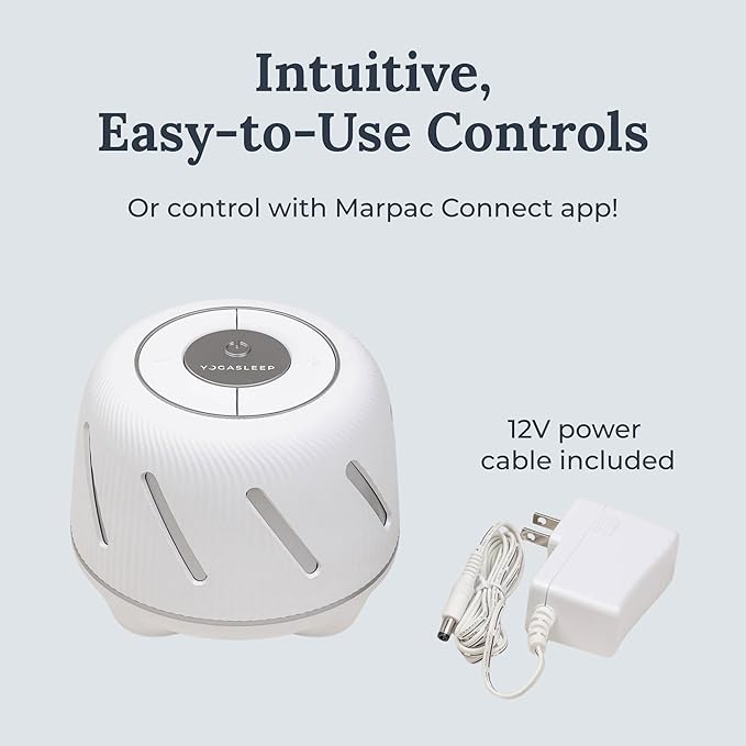 Yogasleep Dohm Connect, White Noise Sound Machine App-Based Controls, Soothing Sounds from a Real Fan, Sleep Timer & Volume Control, Sleep Therapy, Office Privacy, Travel for Adults & Baby