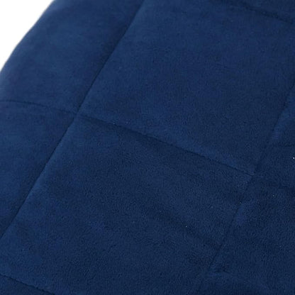 Blue Weighted Blanket 53x79 Inches Single Size, 100% Brushed Polyester Microfiber Breathable Fabric for Stress Relief and Deep Sleep, Calming Pressure for Adults, Durable