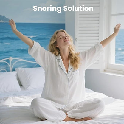 Tongue Stabilizing Device Mouthpiece - Reusable, BPA-Free Anti Snore Solution & Comfortable Tongue Retainer to Stop Snoring for Better Sleep, Fits Men & Women-D04