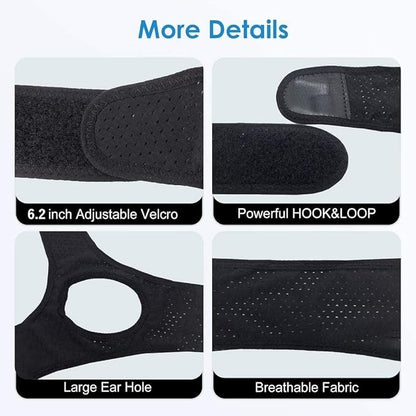 Chin Straps for Snoring, Anti Snoring Chin Strap Devices, Vosaro Jaw Strap for Sleeping with Men Women Closer, Soft Adjustable and Breathable for User Keep Closed While Sleeping for Snorers
