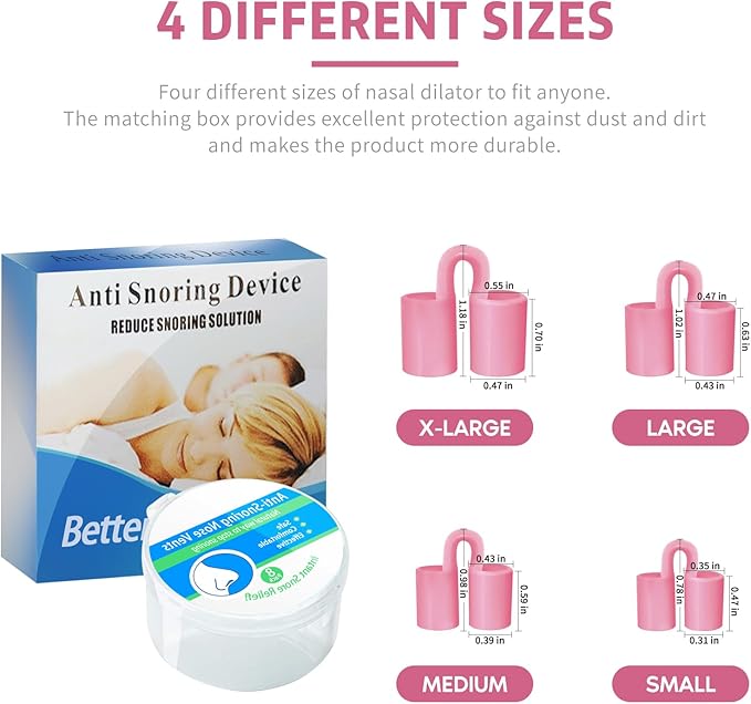8pcs Anti Snoring Nose Vents Device That Work, Anti Nose Vents for Snoring Devices, Snoring Devices for Men, Nose Opener for Breathing Sleep, Stop Snoring Devices That Work for Men