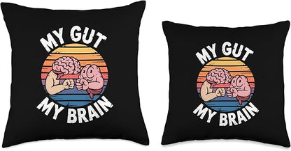 Relaxation Breathing Vagus Nerve Stimulation Stress Relief Throw Pillow