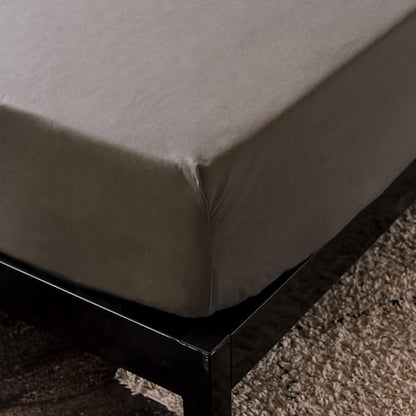 Holawakaka Queen Waterproof Mattress Protector Dark Grey Fitted Sheet Breathable Bed Mattress Pad Cover, 14" Deep Pocket (Dark Gray, Queen)