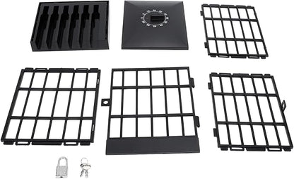 Phone Lock Box with Timer, Cell Phone Jail, Mobile Phone Jail with Timer Cell Phones Prison Lock Up Smartphone Stand Holder Classroom Home Table Office Storage Gadget (All