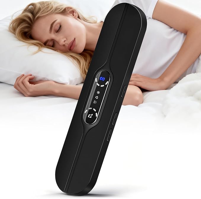 Pillow Speakers for Sleeping, Mini Portable Bluetooth Bone Conduction Under Pillow Sleep Speaker with Stereo Bass, Sleep Aid Speaker with 10 White Noise, Volume Control, TF Card Support, Timer