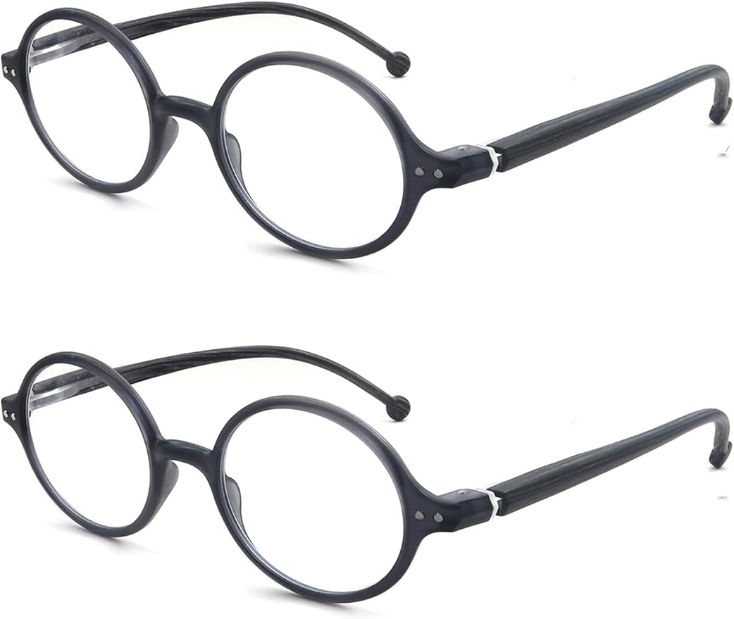 Round Reading Glasses Women Men Blue Light Blocking Circular Readers Unisex Ultra Lightweight Circle Cheaters Glasses