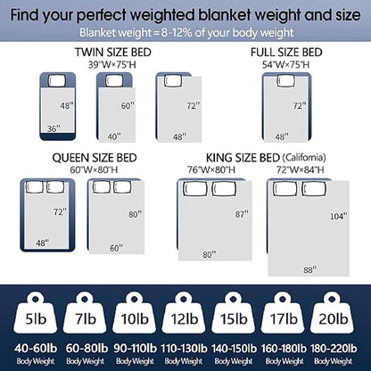 CYMULA Weighted Blanket for Adults (30lbs 88"x104" King Size) - Cooling Breathable Heavy Blankets for Summer Winter - Ultra Microfiber Soft Comfort Blanket with Glass Beads - Gifts for Men/Women