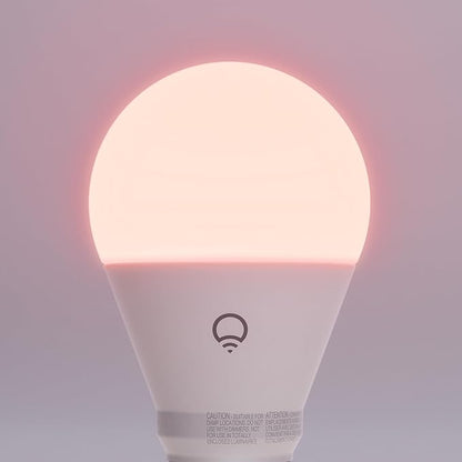 LIFX Everyday A19 Smart LED Light Bulb, 800 Lumens, 90+ CRI, Color Changing, Dimmable, Wi-Fi, Matter Compatible, Compatible with Alexa, Google, Apple Home & SmartThings, LFXEA19800RGBCW/2, 2-Pack