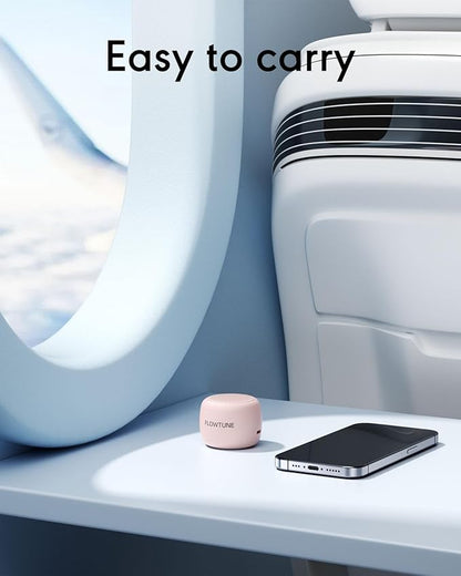 Sound Machine Flowtune White Noise Machine for Baby Adults, Mini Portable Sound Machine for Travel, 6H Timer, 18 Soothing Sleep Sounds Gift (Sakura Pink)