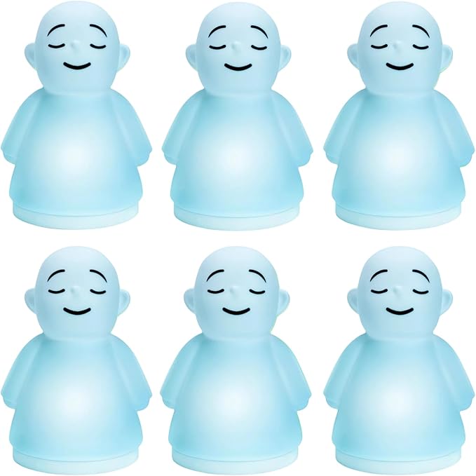Set of 6 Mindfulness Meditation Anxiety & Stress Relief Tool - Relaxing for Adults Kids - Night Light Sleep Aid & ADHD Tools for Women Men