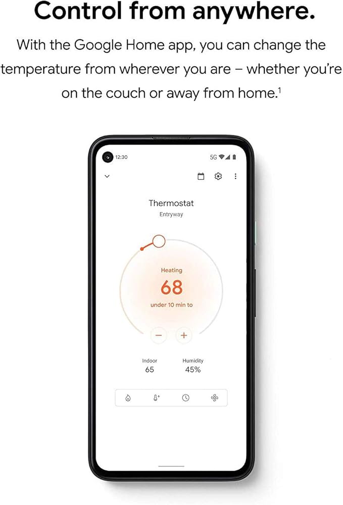 Google Nest Thermostat - Smart Thermostat for Home - Programmable WiFi Thermostat - Snow - GA01334-US Bundle with Matching Google Nest Thermostat Trim Kit Wall Mount Plate GA01837-US