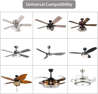 Smart WiFi Ceiling Fan Remote Control Kit with Light Dimming, Universal Compatible with All 1 Wire Controlling 3 Speeds Fans dimmable LED CFL Lights, Smart Life Tuya App or Alexa Google Voice Control
