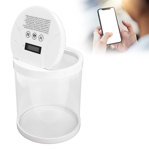Time Locking Box for Cell Phone, Food Smart Timed Lock Box, LCD Auto Unlocking Timed Lock Storage Container