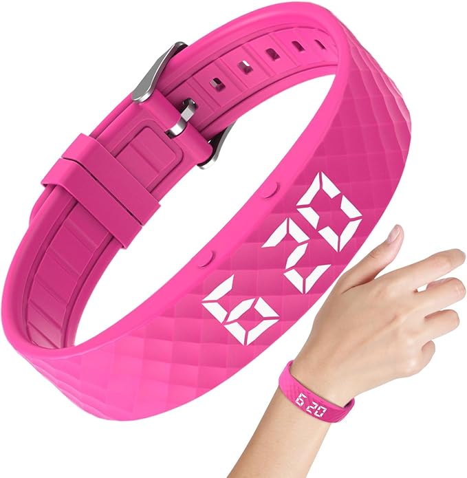 Vibrationswecker Armband | Vibrating Alarm Wristband, Silent Alarm Watch, Wrist Alarms Clock, Gentle Vibration Wakeup Watch, Vibrating Wrist Clock for Deep Sleepers/Hearing