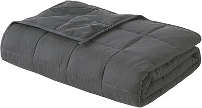 Weighted Blanket for Kids 40"x60" 5 lbs Cooling Blanket for Sleepers, Soft Material Blanket with Premium Glass Beads for All-Season, Grey