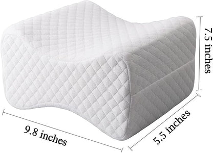 Big Ant Knee Pillow Orthopedic Leg Pillow Designed for Side Sleepers, Leg, Pregnancy, Back, Hip Pain Relief - Comfortable Memory Foam Knee Support Pillow with Breathable Washable Cover