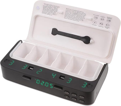 Pill Box Medicine Reminder Airtight Pill Organizer for Travel Portable Medicine Dispenser