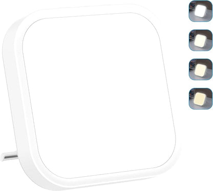 Qoosseine Light Therapy Lamp - 10000 Lux UV-Free Light Box with 4 Brightness Levels, 4 Color Temperatures, 4 Timer Functions and Memory Function - Portable for Home/Office
