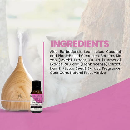 Holistic Natural Derived Calming Pet Essential Oil Blend & Diffuser Set for Anxiety: Relax Your Pet with Natural and Clean Ingredients While Providing Stress Relief - Made in USA – 15mL