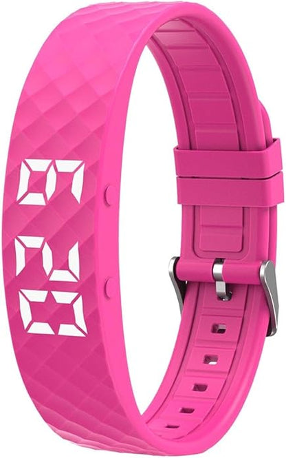 Rise Alarm Band - Rise Alarm Band for Deaf, Alarms Bracelet, Convenient Heavy Sleepers Bracelet, Watch Silent Timer, Vibrating Alaarm Wristband, Adjustable Wearable Alarms Device for Women Men Kids