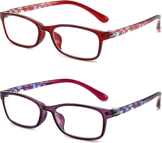 Reading Glasses for Women Blue Light Blocking Computer Readers, Flexible Eyeglasses Anti Eyestrain/Glare/UV