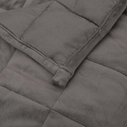 Weighted Blanket Grey 90.6 x 86.6 in 24.3 lbs for Enhanced Sleep Experience with Gentle Pressure and Hypoallergenic Glass Beads, Soft Polyester Microfibre for Anxiety Relief