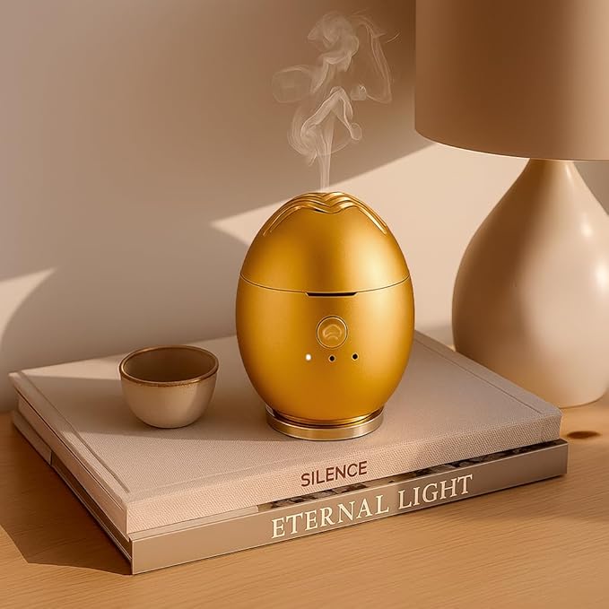 Orbby Aroma Diffuser for Home : Waterless, Cordless Electric Scent Air Freshener for Room, Office, Car, Automatic Timer, Portable Difusor de Aromas, No Pellets