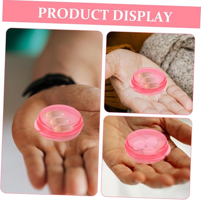 3pcs Travel Pill Container Portable Daily Medication Organizer Compact Plastic Pill Box for Easy Storage for Travel and Outdoor Use
