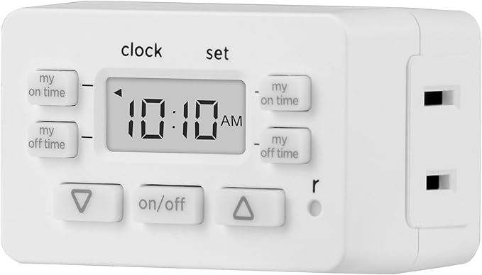 Jasco myTouchSmart Simple Set Indoor Plug-in Digital Timer, 36253