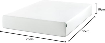 Zinus 10 Inch Green Tea Memory Foam Mattress/CertiPUR-US Certified/Bed-in-a-Box/Pressure Relieving, White, King